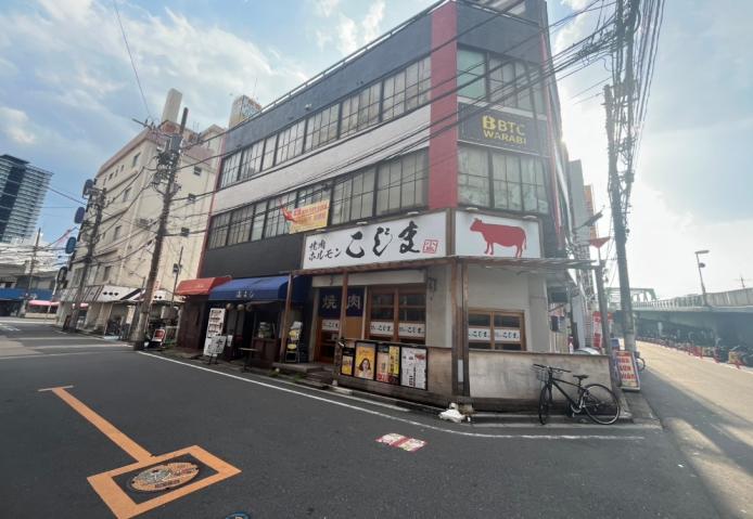 【川口市】蕨駅2分／焼肉居抜き14坪／角地×間口広×路面